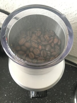 Kaffeebohnen grob mahlen