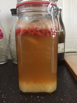 Wasserkefir mit Gojibeeren